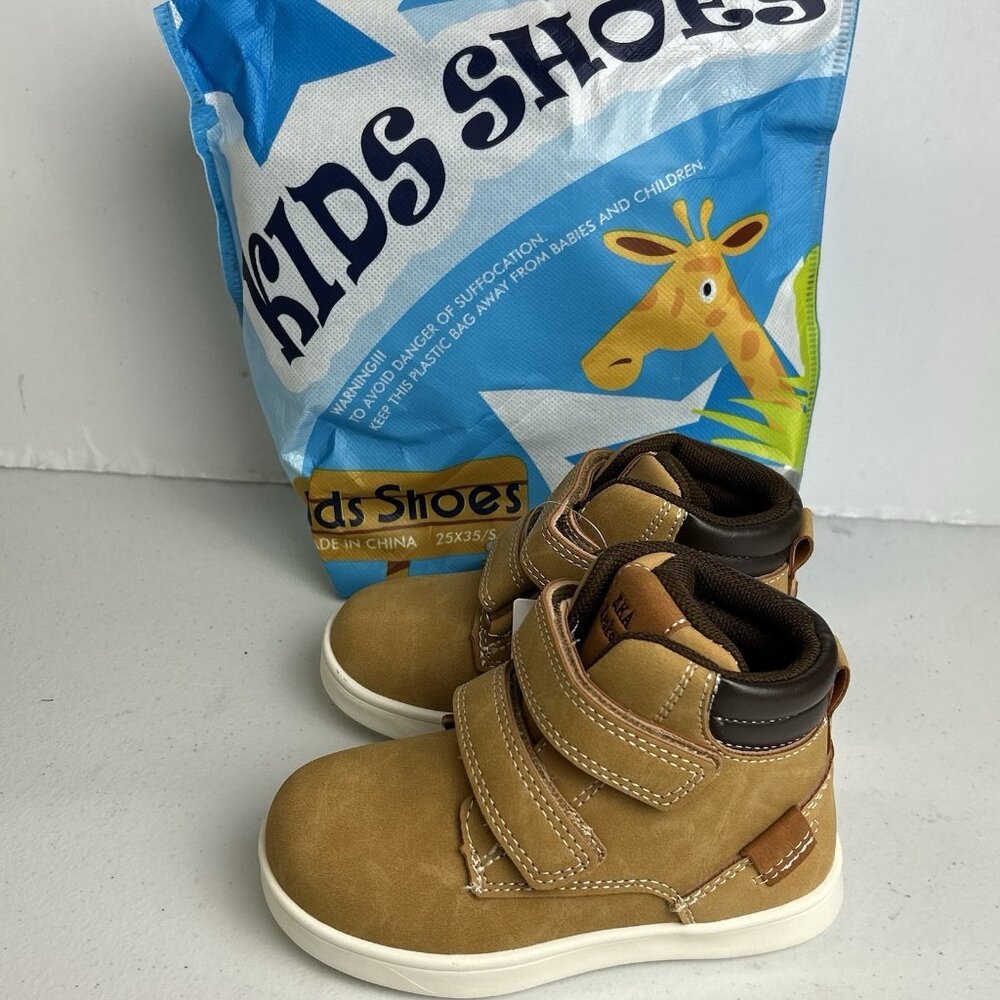 Apakowa Toddler Little Kids Boys Size 8 Autumn Boots Water Resistant Brown NEW - Picture 2 of 16